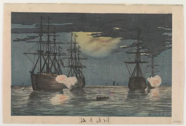 Moonlit Sea at Kawasaki